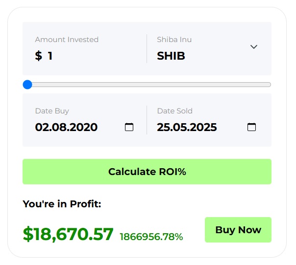 柴犬币：2020年投资1美元，到2025年价值近19,000美元